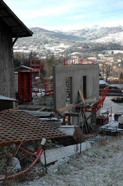 Maçonnerie Emonet béton armé Haute-Savoie